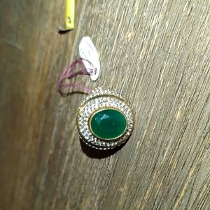 New Turkish Emerald Ring size 9